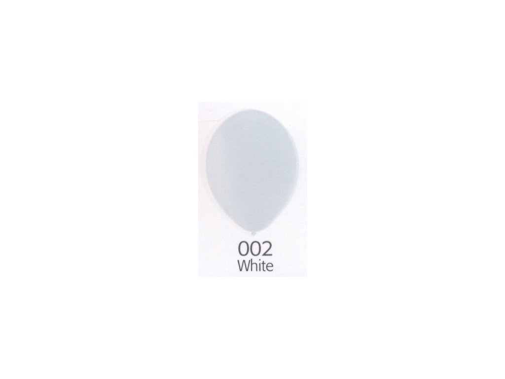 97 white 002 balonek bila prumer 27 cm belbal