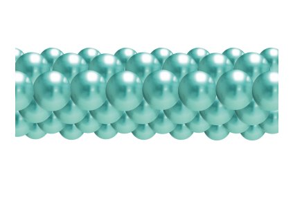 10165 balonkova girlanda chrom zelena 3 m balonky cz