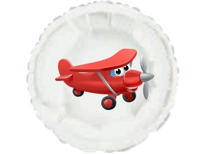 10861 balonek cervene letadlo kruh