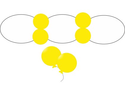 1123 dekoracni balonek d5 006 yellow