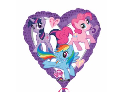 1195 my little pony srdce balonek 45cm
