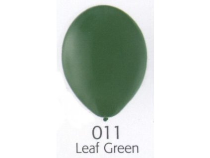 124 leaf green 011 balonek tmave zelena prumer 27 cm belbal