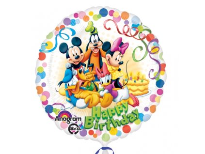 1306 mickey a pratele foliovy balonek 45cm amscan