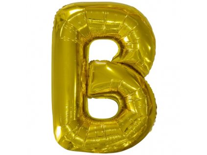 balonek pismeno B zlate