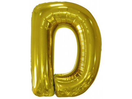 balonek pismeno D zlate