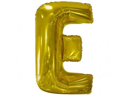 balonek pismeno E zlate