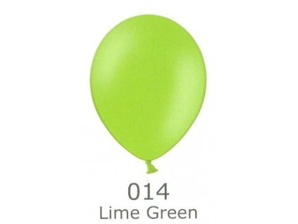 136 lime green 014 balonek zelena prumer 27cm belbal