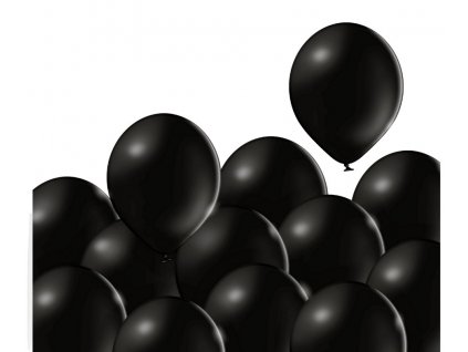 balonky cerne 100 ks