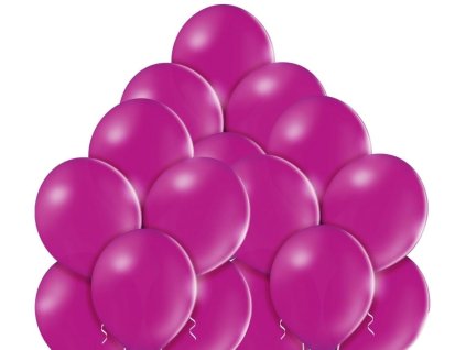 balonky fuchsia tmava 50 kusu