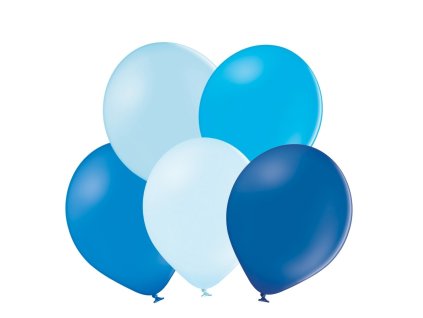 modre balonky 5 ks