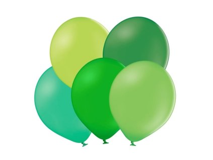 zelene balonky mix 5 ks