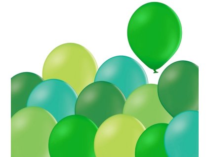 balonky zelene mix 100 kusu