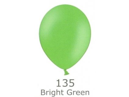 154 bright green 135 balonek zelena prumer 27 cm belbal