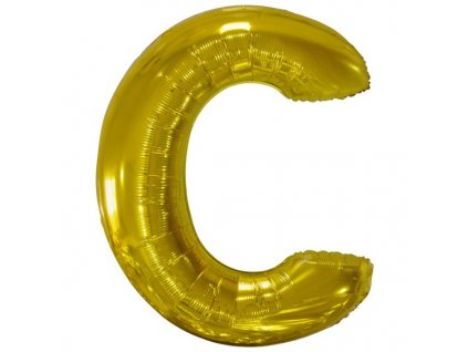 balonek pismeno C zlate