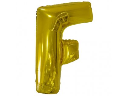 balonek pismeno F zlate