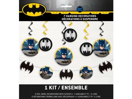 batman zavesne dekorace 7 ks