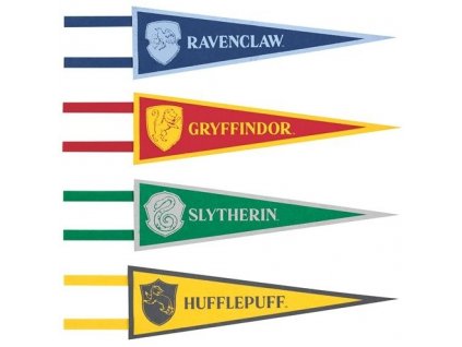 Harry Potter vlajky 4 ks