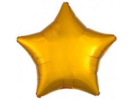 Balónek fóliový hvězda zlatá metalická 48 cm