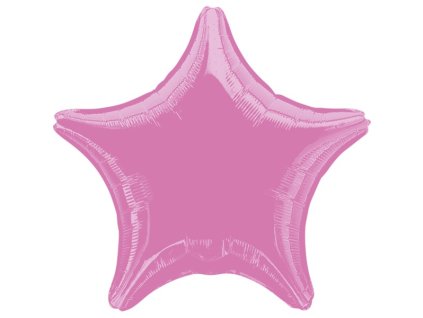 Balónek fóliový hvězda růžová metalická 43 cm