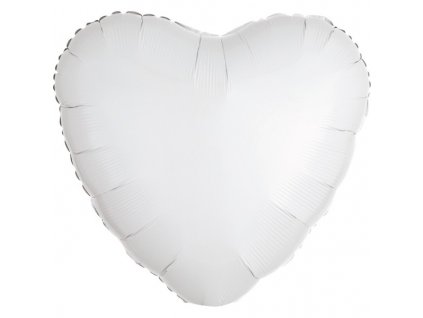 Balónek fóliový srdce bílé