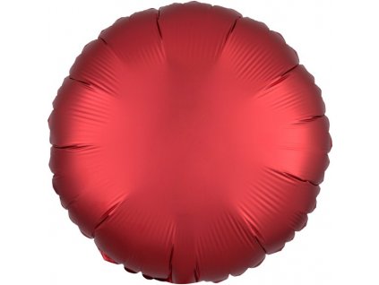 Balónek fóliový kruh červený 43 cm