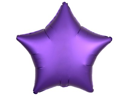 Balónek fóliový hvězda fialová 48 cm