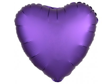 Balónek fóliový srdce fialové