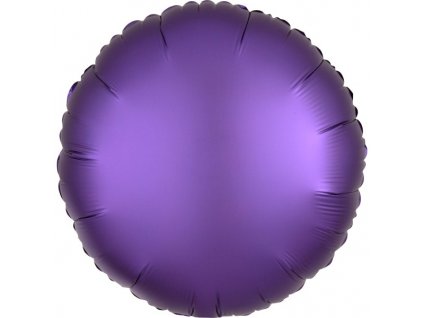Balónek fóliový kruh fialový 43 cm
