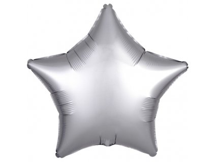 Balónek fóliový hvězda stříbrná 48 cm