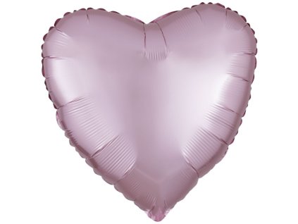 Balónek fóliový srdce světle růžové