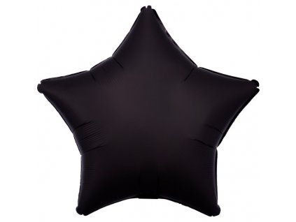 Balónek fóliový hvězda černá 48 cm