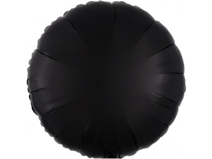 Balónek fóliový kruh černý 43 cm