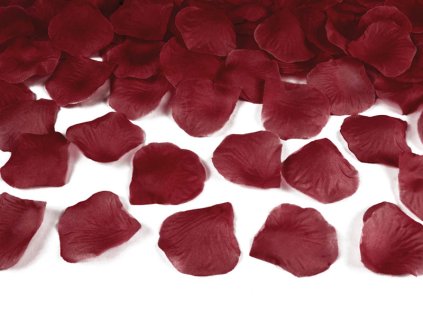 2059 okvetni listky ruze tmave cervene 100ks partydeco