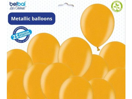 Balónek zlatý metalický 060 - 50 ks