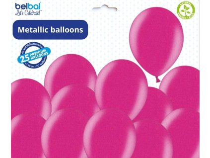 metalicke balonky tmaveruzove fuchsia