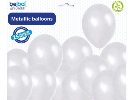 metalicke balonky bile