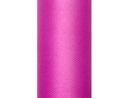 2119 partydeco tyl ruzova fuchsia 0 3 x 9m