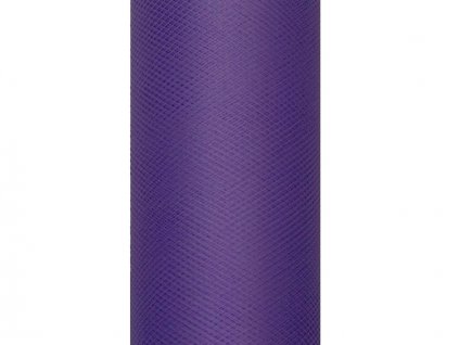 2125 partydeco tyl fialovy purple 0 3 x 9m