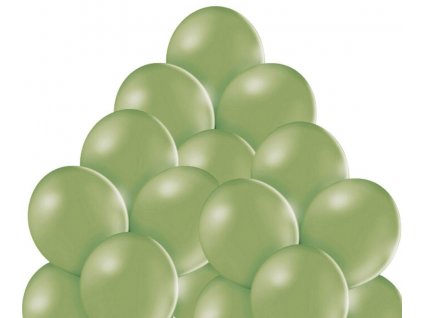 balonky olivove zelene 50 kusu