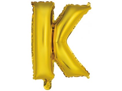 balonek pismeno K zlaty 40 ks
