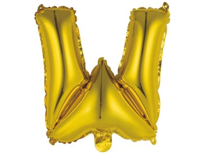 balonek pismeno W zlate 40 cm