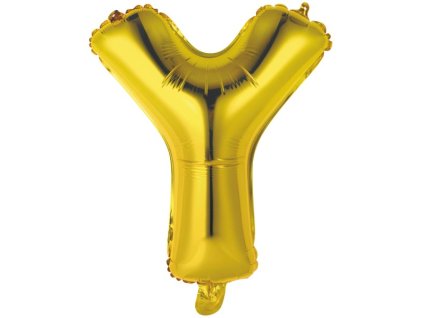balonek pismeno Y zlate 40 cm