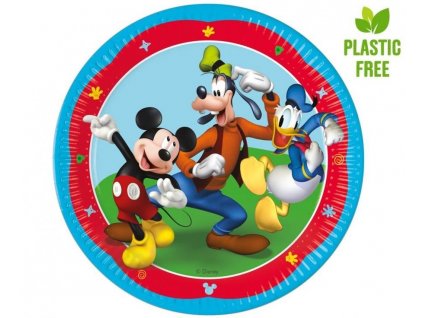 Mickey Mouse talířky papírové 8 ks 23 cm