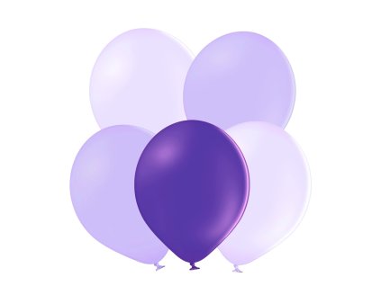 mix lavender a fialove balonky 5 ks