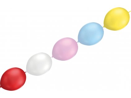 2434 retezove balonky led barevne blikajici mix barev 5ks