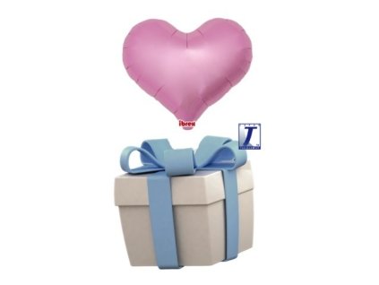 2 balonkovy box srdce ruzove 1 kus