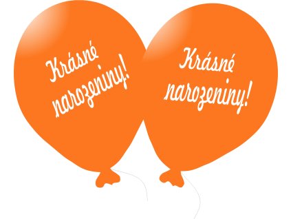 3463 balonek oranzovy krasne narozeniny balonky cz