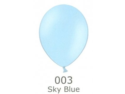 46 sky blue 003 balonek svetle modra prumer 27cm belbal
