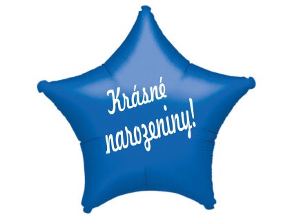 4711 foliovy balonek hvezda modra krasne narozeniny balonky cz