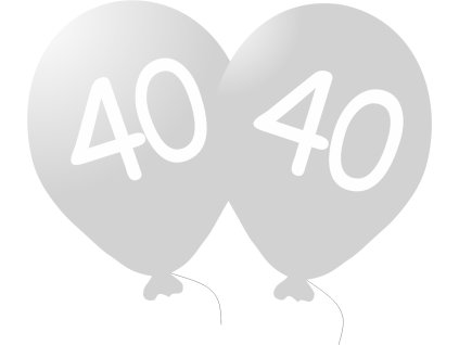 4951 balonek 40 narozeniny stribrny metalicky balonky cz
